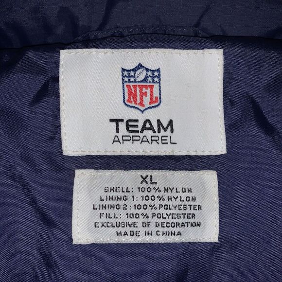 New England Patriots NFL Puffer Down Hooded Jacket Size XL - Rare - Picture 8 of 12